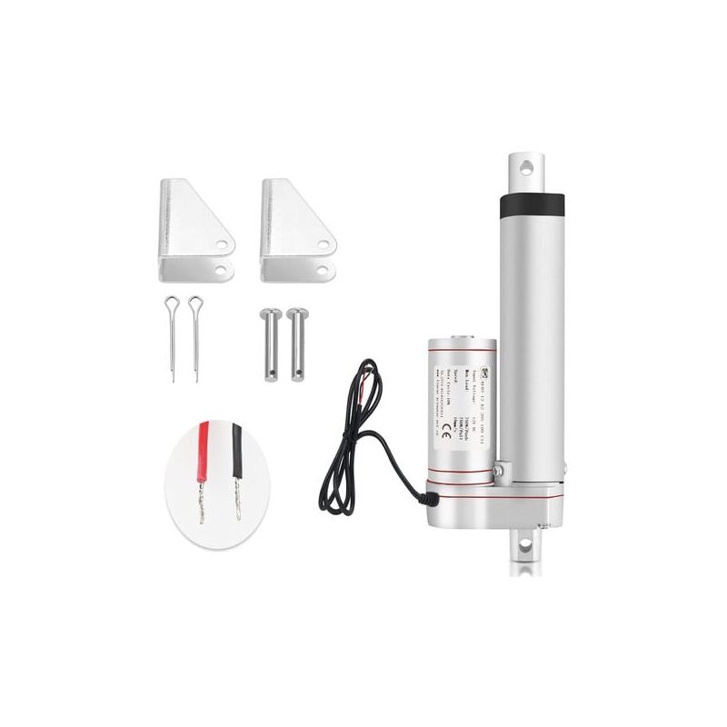 Yzmrbdqc - Moteur d'actionneur linéaire 400 mm 1500 n très résistant dc 12 v pour voiture, camping-car, ouvre-porte électrique, machines agricoles