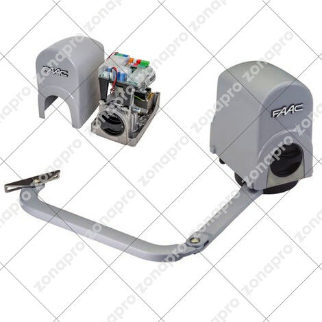 Moteur d'actionneur pour portail battant avec carte de commande FAAC 391 E 104576