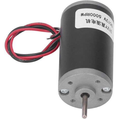 Moteur DC 12V haute performance, aimant permanent réversible 5000 tr/min, couple puissant pour applications industrielles