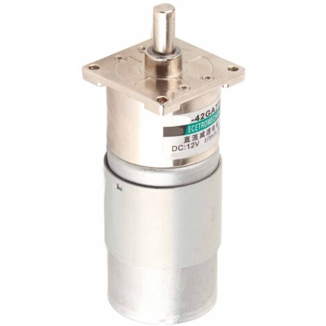 Moteur DC 12V XD‑42GA775 à couple élevé, vitesse réglable 300 tr/min avec support