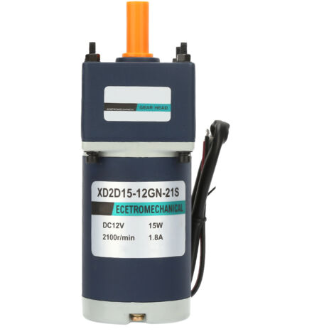 Moteur DC 24V 15W à aimant permanent, vitesse variable 1067 tr/min, pour robots et équipements industriels.