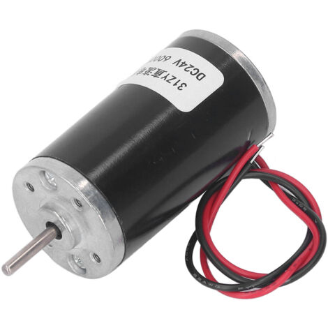 Moteur DC 24V 31ZY à Aimant Permanent, Engrenage Métal, Régulateur de Vitesse, Haut Couple 6000 RPM