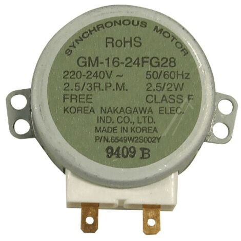 MOTEUR DE PLATEAU TOURNANT POUR MICRO ONDES LG - 6549W2S002Y