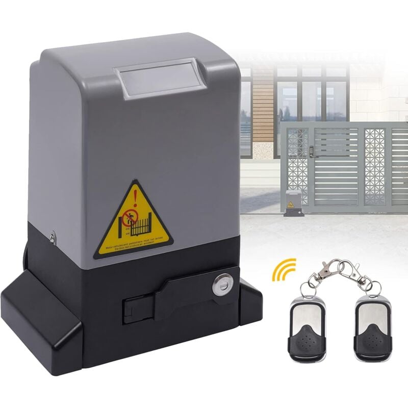 Moteur de porte coulissante, 750W Moteur de porte coulissante 2000 kg, Porte de garage télécommandée, Moteurs de porte coulissante, Kit moteur de