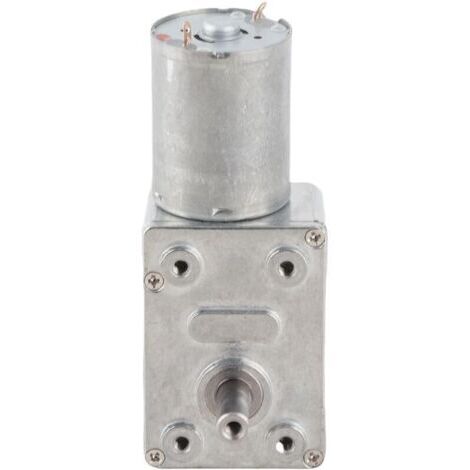 Moteur de réduction de Torsion élevée cc 12V, moteur à engrenage à vis sans fin 100 tr/min pour ouvre-porte et fenêtre, treuil Miniature