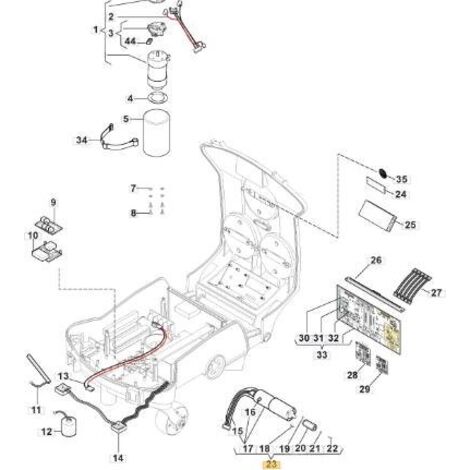 MOTEUR DE ROUE ORIGINAL STIGA - 1126-1354-02