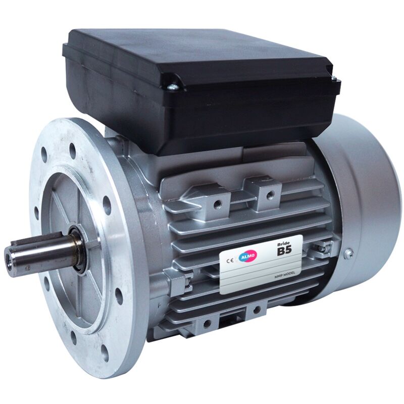 Moteur électrique Monophasé 220v 0.75 Kw 1500 Tr/min Condensateur Permanent - Mmp80g4b5 Bride B5
