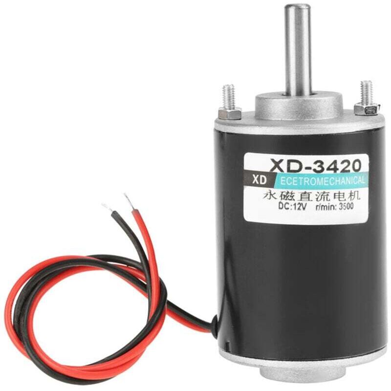 Moteur électrique, 12V DC 3500tr/min Moteur Pneumatiques Tubulaire, Mini Aimant Permanent, Moteurs à Courant Continu Aimant Permanent, Machine CW/CCW
