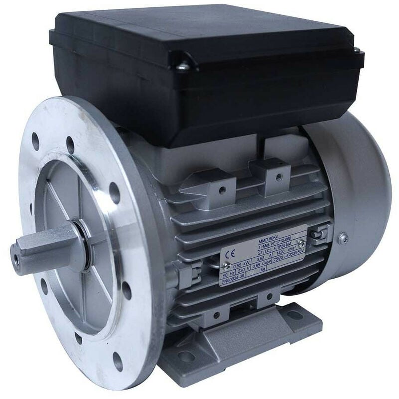 Moteur électrique Monophasé 220v 0.55kw 1500tr/min - Mmd80k4b35 Bride B35