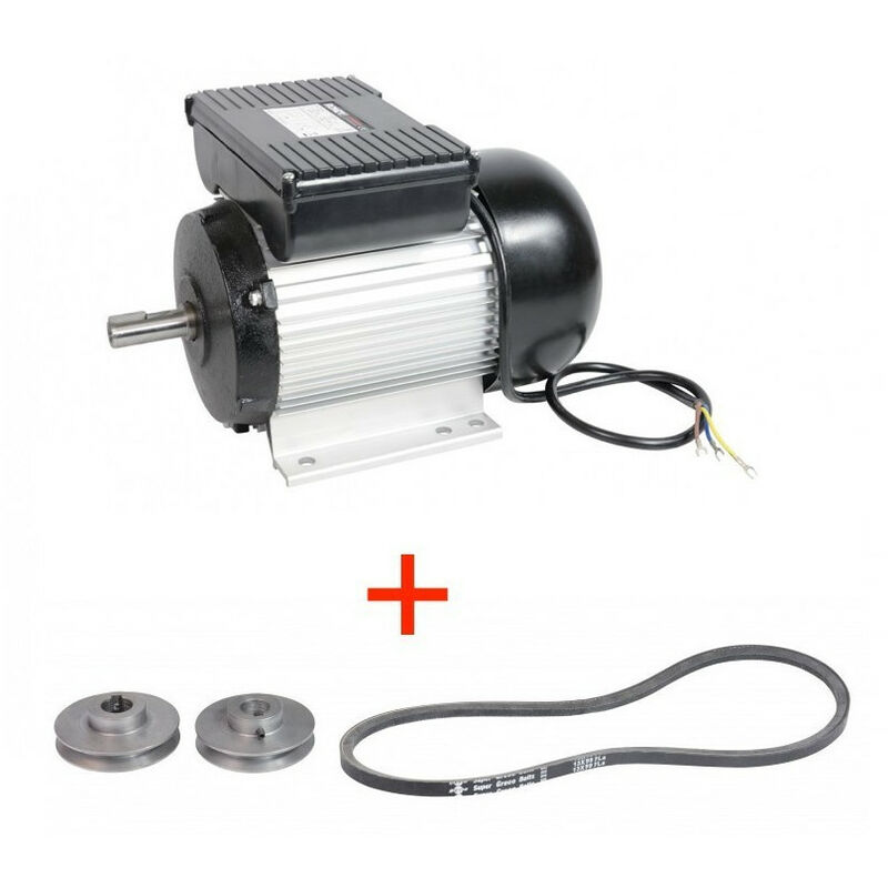 Moteur électrique 2CV asynchrone 1400 trs 230V monophasé - RONDY