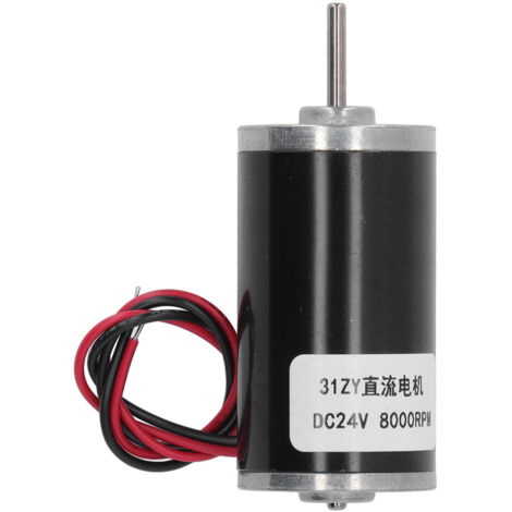 Moteur Électrique à Aimant Permanent 31ZY, Haute Torsion, Vitesse Réglable, Engrenage Métal, 24V DC, 8000 RPM