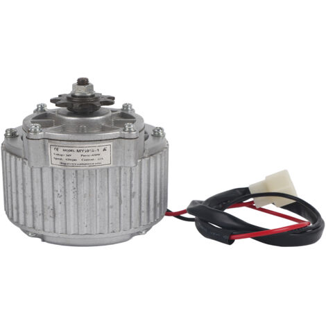 Moteur électrique à balais DC 450 W 24 V avec réducteur métallique pour vélo DIY et projets personnalisés