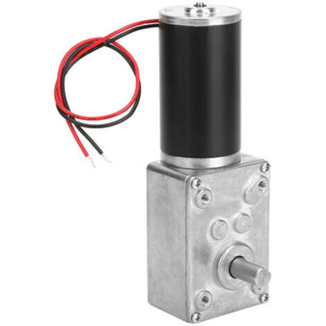 Moteur électrique à basse vitesse, moteur à engrenage à vis sans fin réversible, arbre de 8 mm, 12 V (12 V, 40 tr/min)