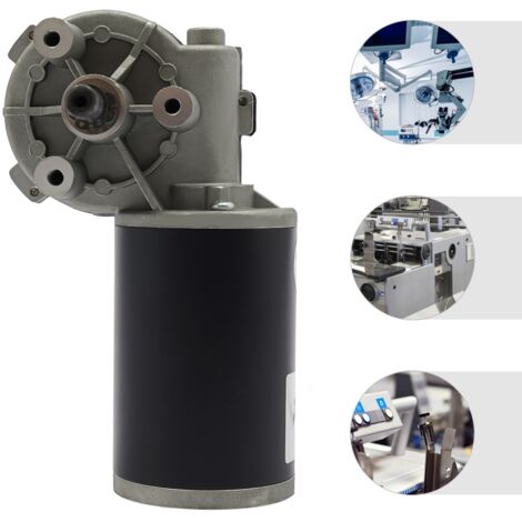 Moteur électrique à engrenages 60 W, 24 V, moteur à courant continu 220 tr/min, motoréducteur à courant continu