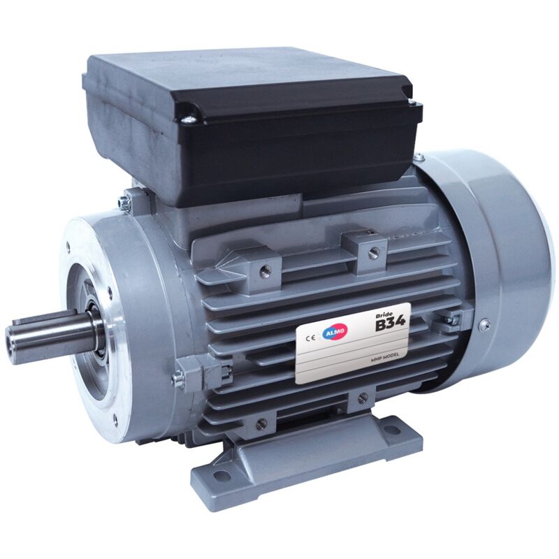 Moteur électrique Monophasé 220v 0.55 Kw 1500 Tr/min Condensateur Permanent - Mmp80k4b34 Bride B34