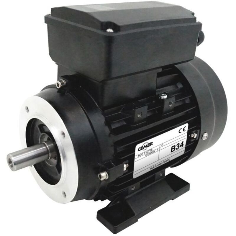 Moteur électrique 1,5 Kw 3000 Tr/min 220v Monophasé Cemer My90s2b34 - Bride B34