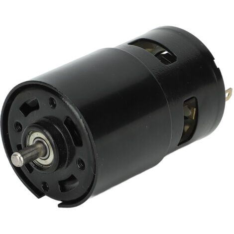 Moteur électrique DC 12V à haute torsion, 12000 RPM, bobine en cuivre rouge pour ventilateur, arbre rond et vitesse rapide.