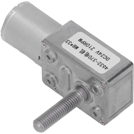 Moteur Électrique DC 24V 210 RPM à Engrenage Turbo pour Perceuse et Outils