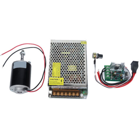 Moteur Électrique Haute Vitesse 30W XD‑3420, Aimant Permanent DC 24V 7000 tr/min avec Régulateur