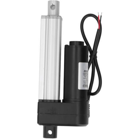 Moteur électrique linéaire mini DC haute vitesse 1200N, type à œillet 8mm, course 100mm/3.9 pouces