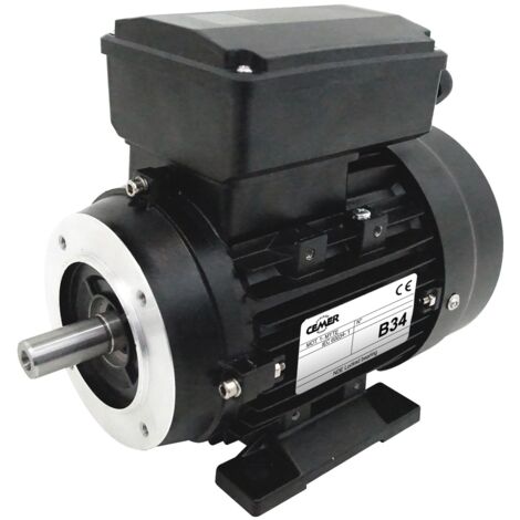 Moteur électrique Monophasé 220V 0,25 kW 3000 tr/min Condensateur Permanent  - MY6322B34 Bride B34 - Bobinage cuivre
