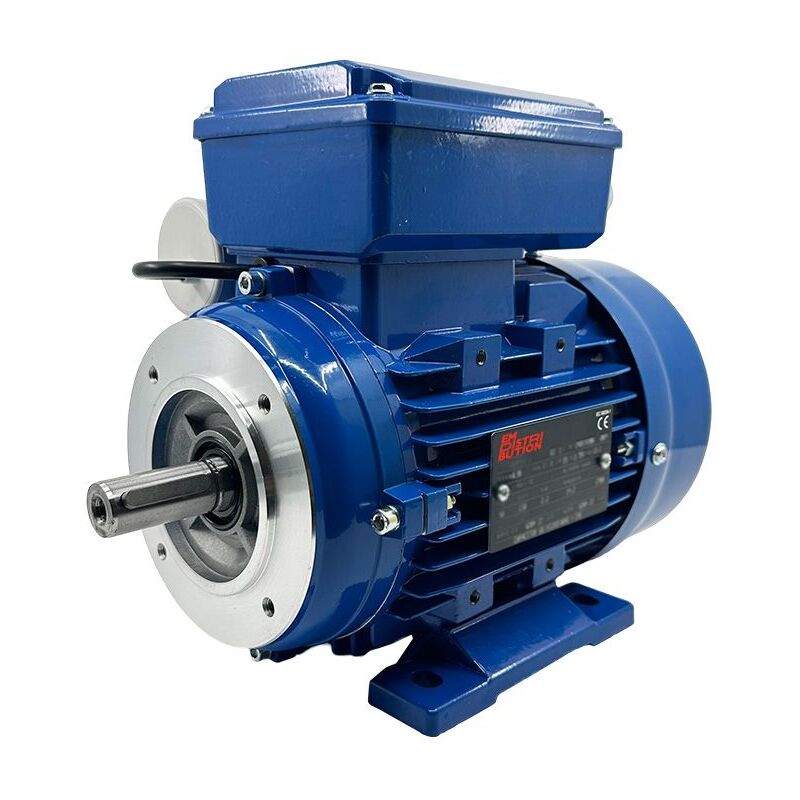 Moteur Électrique Monophasé B34, 0.75 KW, 3000 TR/MIN, HA 71, 230V, Alu - Carcasse réduite