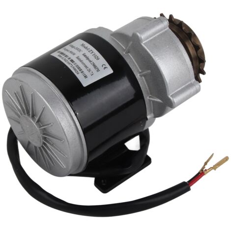 Moteur Électrique Réducteur 24V 500W, Double Étages, Couple Élevé avec Pignon 16 Dents pour Vélo Électrique