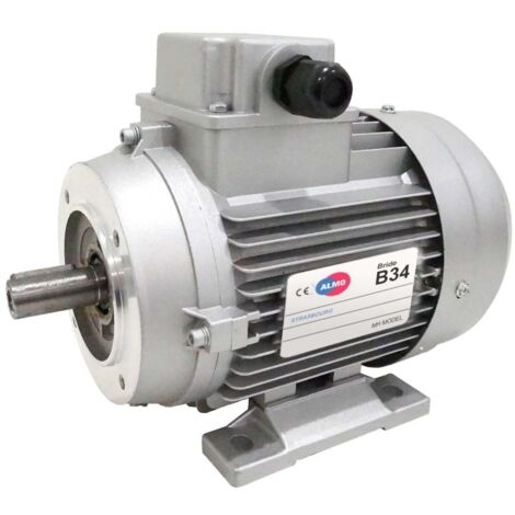 Moteur électrique Triphasé 230/400 V 20 Cv Almo Mh3 15 Kw 3000 Tr/min Asynchrone Triphasé Bride B34 Protection Ip 55