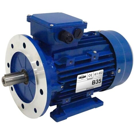 Moteur électrique Triphasé 230/Triphasé 400V 0,25 kW 3000 tr/min - MS6322B35 Bride B35 - Bobinage cuivre