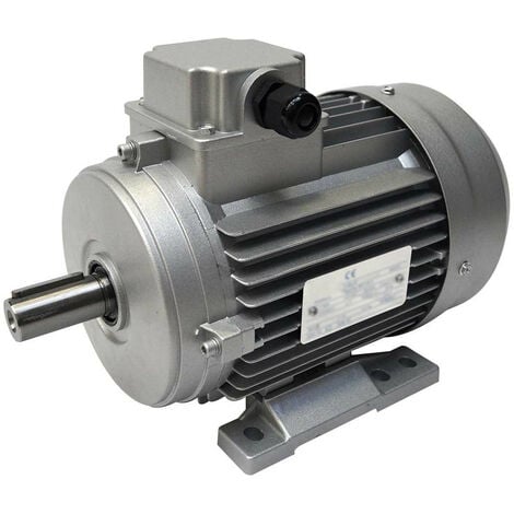 Moteur electrique triphasé 230V/400V ALMO 3CV - 2200W Triphasé 3000 tr/min - Bride B3 (pattes) - Moteur Asynchrone Triphasé 220V IP55