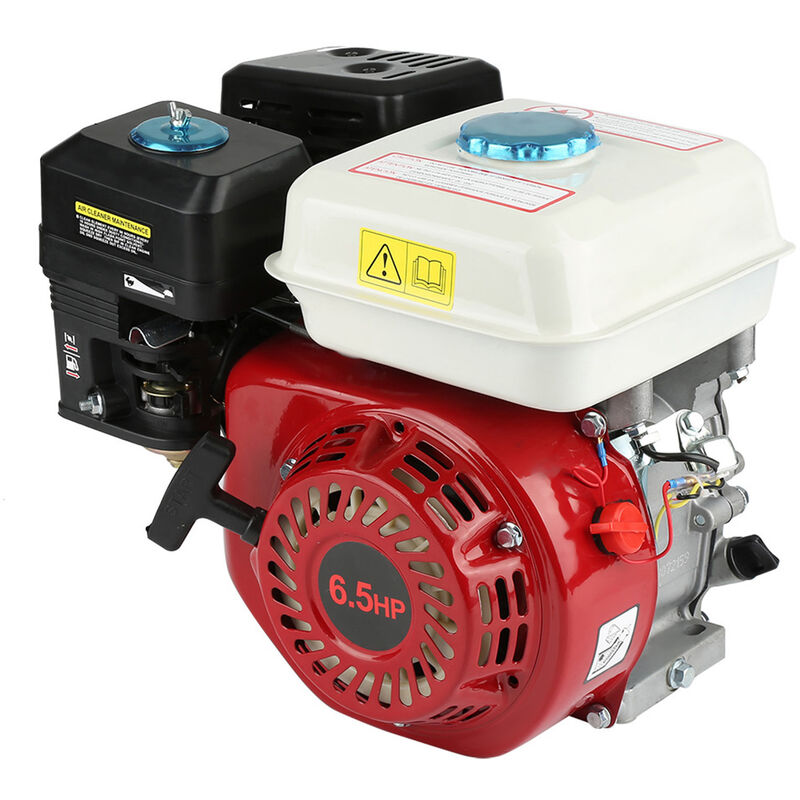 168F Benzinmotor, Luftgekühlter 4 Takt Benzinmotor, Kartmotor 4.8 kW 6.5 hp 196 ccm, OHV-Einzylinder Generator Antriebsmotor Generator - Dewin