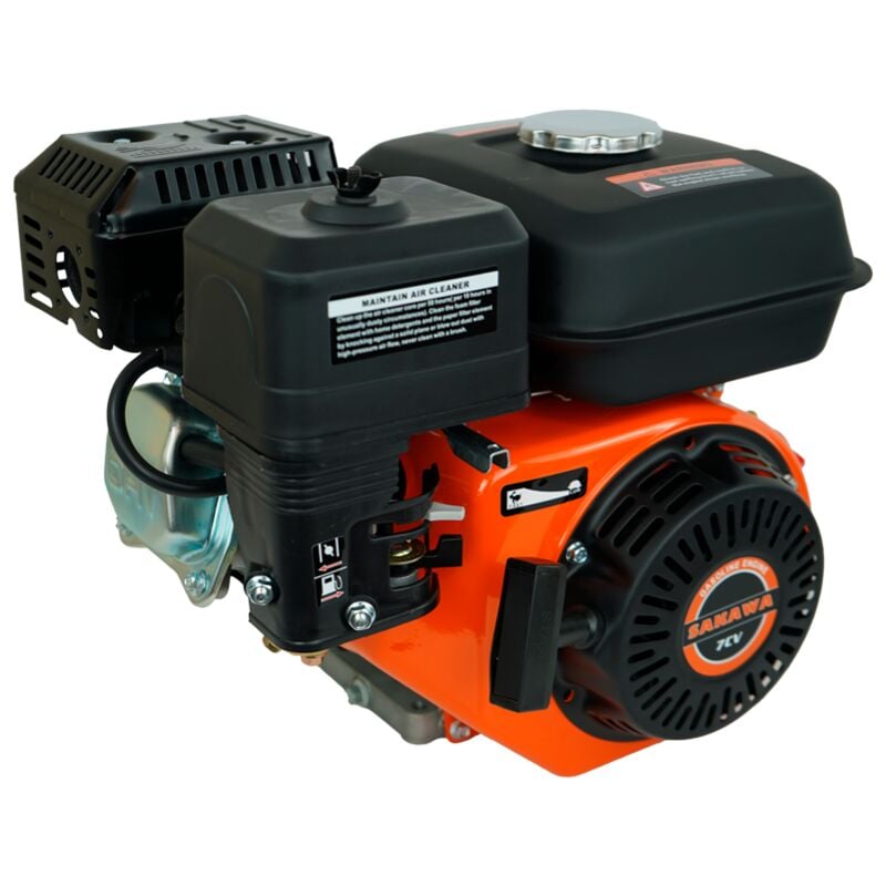 Sakawa - Moteur essence 4 Temps 208CC 7 cv 20 mm + Poulie Lanceur Moteur g