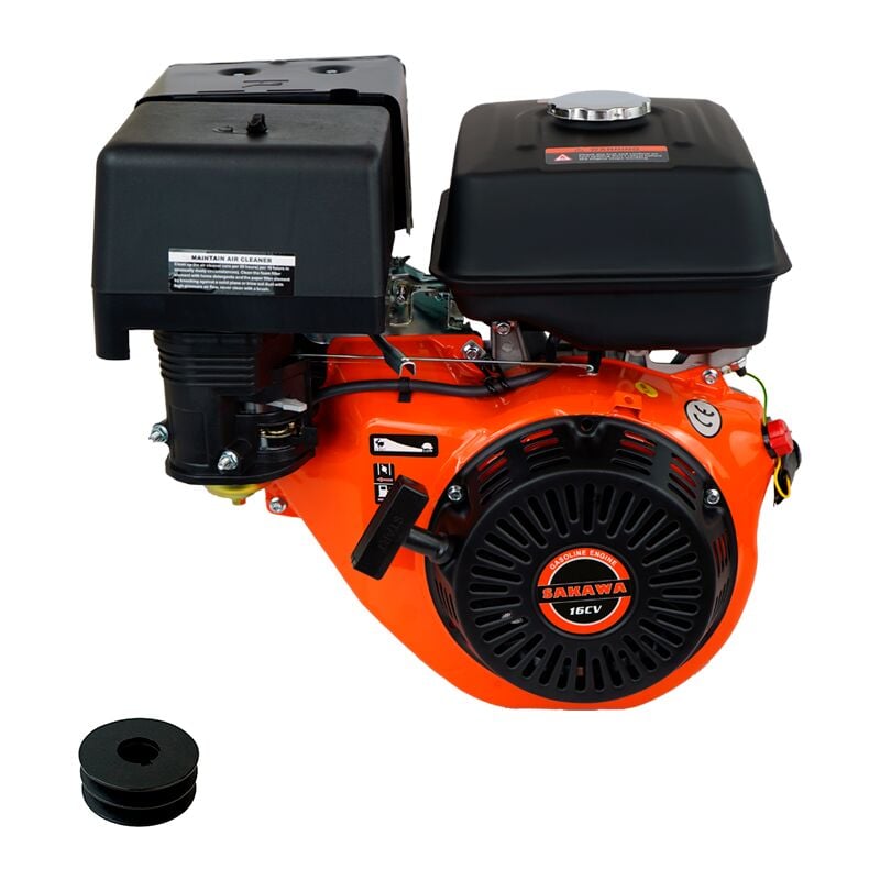 Sakawa - Moteur essence 4 Temps 420cc 16cv + Poulie Moteur 25mm e