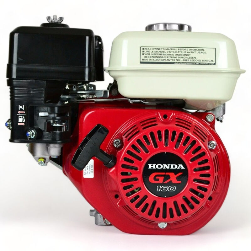 Moteur Honda GX160SX4 163 cc, Vilebrequin 20,0 mm, pour pompe à eau, souffleuse à neige et générateur - Rouge