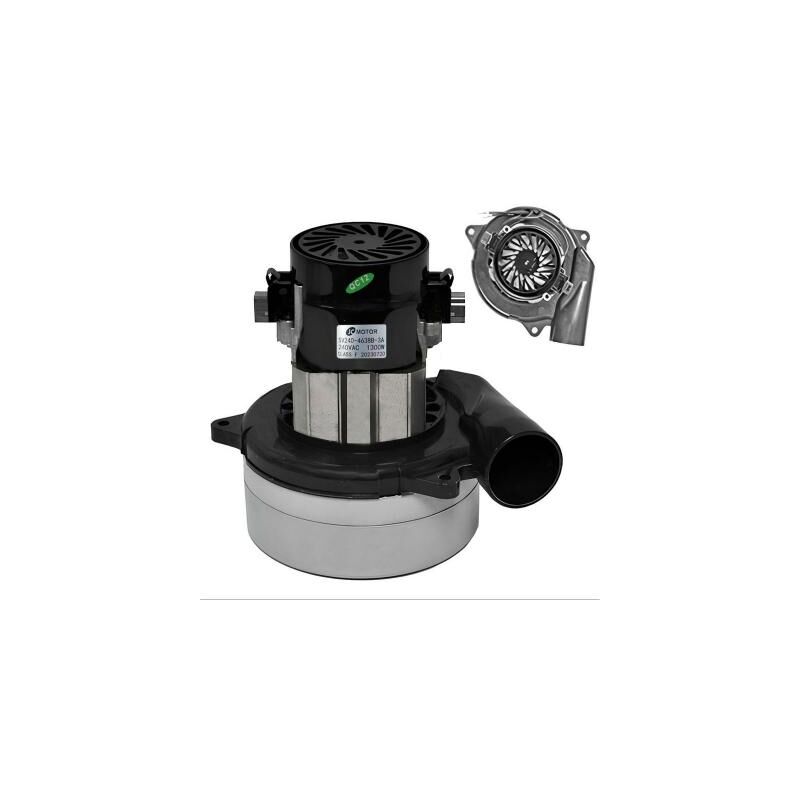 Moteur jc Motor 1300W type Ametek Lamb remplace le 116355, 117275, le 116213, le 115961 et le 119692, garantie 2 ans