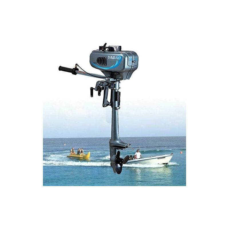 Senderpick - Moteur électrique 3,5CV à deux temps pour bateau hors-bord - 2,5KW, 4000-5000 t/min, condensateur, refroidissement à eau, haute vitesse,