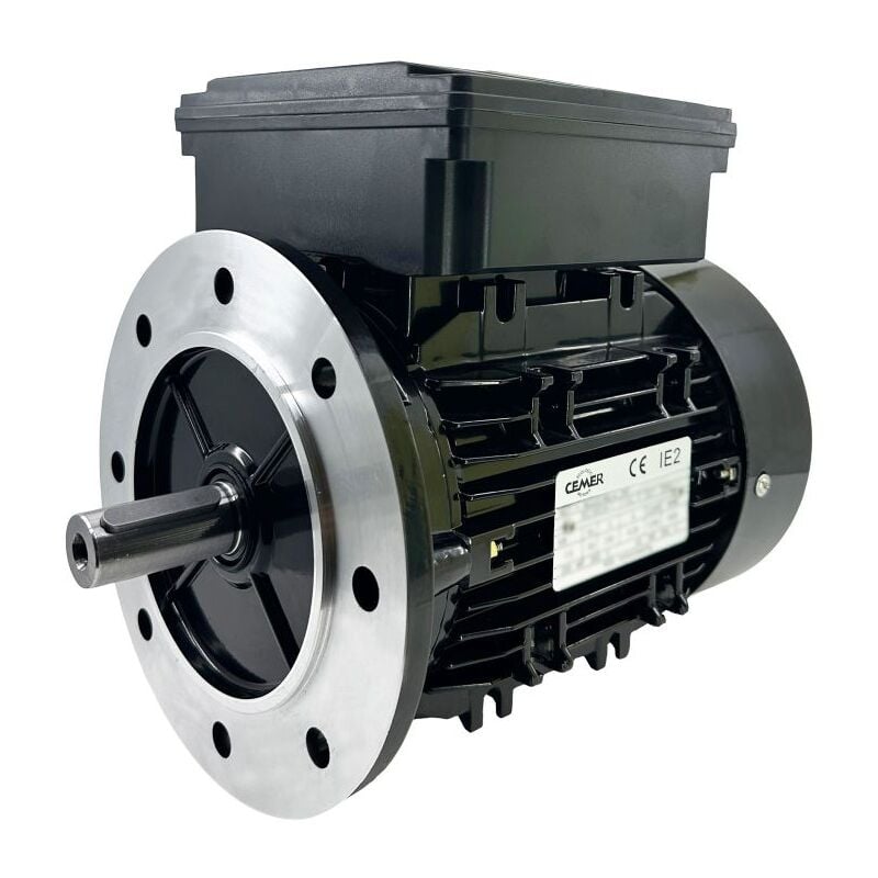 Cemer - Moteur Électrique Monophasé 220V 0.25kW 3000Tr/min B5 2MLE632 Double Condensateur