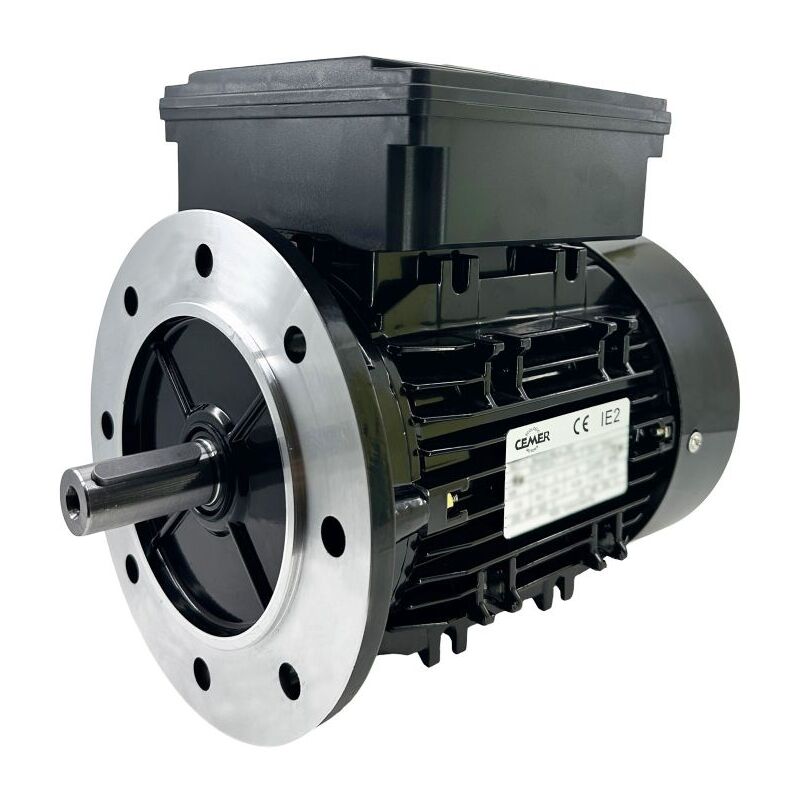 Moteur Électrique Monophasé 220V 1.1kW 1500Tr/min B5 4MLE90S Double Condensateur Cemer