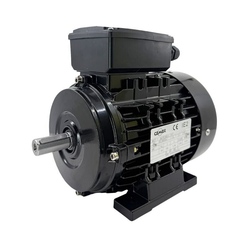 Cemer - Moteur monophasé myte B3, 1.1 kw, 1500 tr/min, ha 90S, 230V, Alu