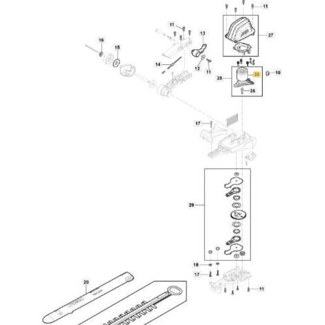 MOTEUR ORIGINAL STIGA MH 900 LI 48 - 1188114668/0