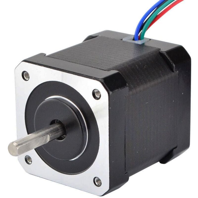 Moteur pas à pas bipolaire Nema 17 2 a 59 Ncm (80 oz), corps 48 mm, 4 fils avec câble et connecteur 1 m, compatible imprimante 3D/CNC