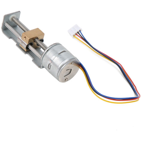 Moteur pas à pas linéaire miniature avec vis mère et écrou, 2 phases 4 fils pour projets DIY, glissière de 20mm