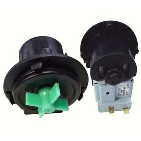 Moteur pompe de vidange nu K340 – Dimensions 95x83x64 mm – Compatible lave-linge LG – Efficacité pour espaces confinés