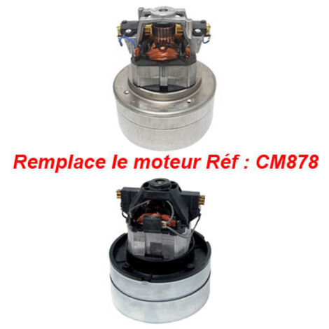 Moteur pour centrales d'aspiration Aertecnica PX80, PX85, P80, C80, M03/1 TF, SC20FC, SX20FC, SM20FD, SX20FD et SB20FE, remplace Aertecnica CM878