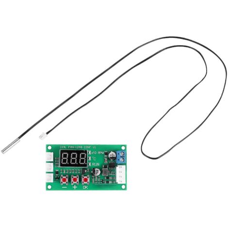 Moteur PWM 12 V CC, 24 V, 48 V, 5 A, 2, 3 ou 4 fils, contrôle de la vitesse du ventilateur et de la température