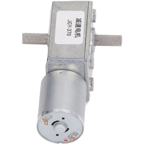 Moteur Réducteur 12V 3RPM Double Arbre Autobloquant 12mm avec Support de Montage pour Applications Automatisées