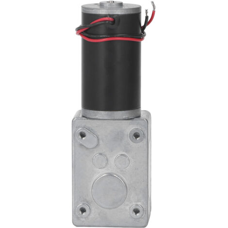 Moteur Réducteur 24V 350 Tours par Minute avec Auto-blocage et Double Sens de Rotation en Alliage Léger
