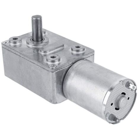 Moteur réducteur à vis sans fin 12V DC – Vitesse 5 RPM – Couple 10 KG.CM – Fonctionnement autobloquant pour applications spécifiques