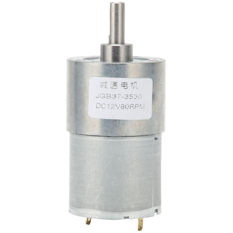 Moteur réducteur autobloquant 12V DC JGB37‑3530 pour portail coulissant, 80 tr/min, durable.