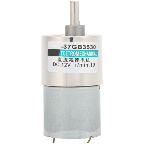 Moteur Réducteur DC 12V 10rpm/min en Métal pour Équipements de Fabrication Électronique